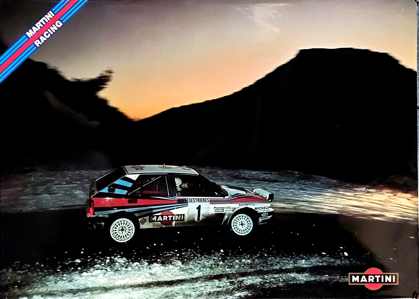 Poster Originale Lancia Delta Martini Racing 1989 - Collection Miki Biasion, Occasion