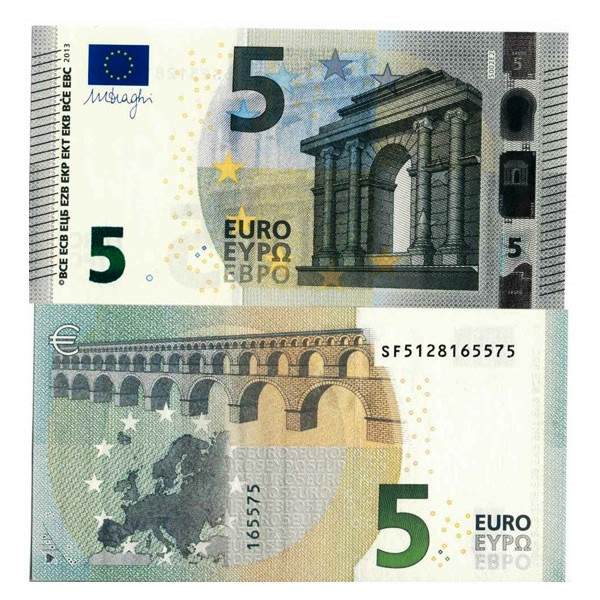 2013 S * Banconota Italia Unione Europea 5 Euro Tipo 2 – Draghi (S002)  FDS - Mynumi