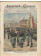 1935 * La Domenica Del Corriere (N°13) "Veterani e Reclute - Tigre Attacca Indiano Giungla" Rivista Originale