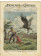 1934 * La Domenica Del Corriere (N°39) "Avvoltoio Attacca Bambina  - Paracadutista Inglese e Leoni" Rivista Originale