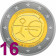 2009 * 16 monete 2 euro UEM EMU