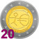 2009 * 20 monete 2 euro UEM EMU