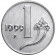 1999 * 1 lira Italia cornucopia