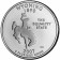 2007 * Quarto di dollaro Stati Uniti Wyoming (P)