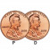 2009 * 2 x 1 Cent (Lincoln Cent) Stati Uniti "Professional Life" (KM 443) P+D