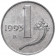 1993 * 1 lira Italia cornucopia