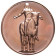 2014 * Copper round Stati Uniti Medaglia in rame "Indian on Horses"