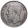1874 * 5 Franchi argento Belgio "Leopoldo II" BB+