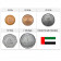 Anni Misti * Serie 5 monete Emirati Arabi Uniti