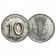 1950 E * 10 Pfennig GERMANIA DDR Repubblica Democratica "Wheat and Gear" (KM 3) BB