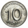 1950 E * 10 Pfennig GERMANIA DDR Repubblica Democratica "Wheat and Gear" (KM 3) BB