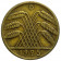 1925 D * 10 Reichspfennig GERMANIA "Repubblica di Weimar - Spighe" (KM 40) BB