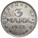 1922 J* 3 Mark Germania "Repubblica di Weimar – 3° Anniversario" (KM 29) BB+