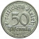 1922 D * 50 Pfennig Germania "Repubblica di Weimar - Sheaf" (KM 27) SPL