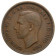 1946 * Half 1/2 Penny Gran Bretagna "Giorgio VI - Golden Hind" (KM 844) BB