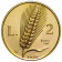 1946 * 2 Lire Oro Italia Repubblica "Spiga di Grano" Riconio Editalia