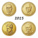 2015 * Lotto 4 x 1 Dollaro Stati Uniti "Serie Presidenti 33-36th" UNC