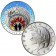 2021 * 5 Euro Argento ITALIA "700° Morte di Dante Alighieri: Inferno" Colorata FDC