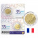 2022 * 2 Euro BELGIO "35º Anniversario del Programma Erasmus" Lato Francese Coincard