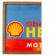 1970ca * Insegna in Plastica/Metallo "SHELL Helix - Motor Oil" Bifacciale Italia (B)