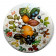 1970ca * Scatola di Latta "Vintage Collectable, 6 MB Container, Fruit and Folwers - Made in England" (B+)