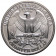 1993 S * 25 Cents Quarto di Dollaro Stati Uniti "G Washington" PROOF