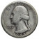 1942 (P) * Quarto di Dollaro (25 Cents) Argento Stati Uniti "Washington Quarter" (KM 164) MB+