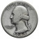 1943 (P) * Quarto di Dollaro (25 Cents) Argento Stati Uniti "Washington Quarter" (KM 164) MB+