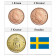 2016 * Serie 3 Monete Svezia "Kronor - New Design" UNC