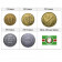 Anni Misti * Serie 5 monete Stati Africa Occidentale