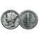 1942 D * 10 Cents (Dime) Dollaro Argento Stati Uniti "Mercury Dime" (KM 140) BB