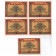 1921 * Set 5 Notgeld Germania 50 . 75 Pfennig "Sassonia-Anhalt – Aken" (8)