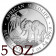 2017 * 500 Shillings 5 OZ Somalia "Elefante" FDC