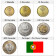 1986-01 * Serie 7 Monete Portogallo "Pre-Euro - Escudos" UNC