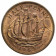 1963 * Half 1/2 Penny Gran Bretagna "Elisabetta II – Golden Hind" (KM 896) SPL+