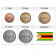 2014 (2015) * Serie 5 Monete Zimbabwe "New Design - Bond Coin" UNC