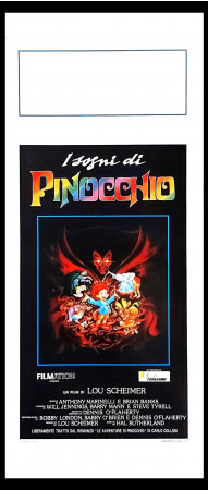 1989 * Movie Playbill "I Sogni Di Pinocchio " Animation (A-)