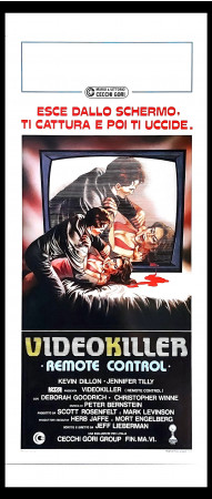 1988 * Movie Playbill "Video Killer - Jennifer Tilly, Bert Remsen, Kevin Dillon" Horror (A-)