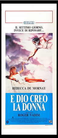 1987 * Movie Playbill "E Dio Creò La Donna - Rebecca De Mornay, Vincent Spano, Frank Langella" Drama (B+)