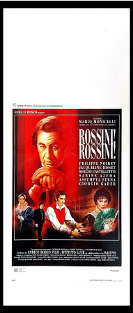 1991 * Movie Playbill "Rossini! Rossini! – Sergio Castellitto, Philippe Noiret,  Giorgio Gaber" Biography (A-)