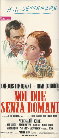 1974 * Movie Playbill "Noi Due Senza Domani -  JL Trintignant, R Schneider" Drama (B-)