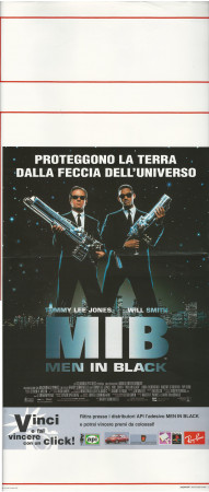 1997 * Movie Playbill "MIB Men in Black - Tommy Lee Jones, Will Smith" Fantasy (B+)