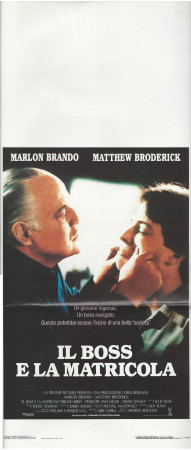 1990 * Movie Playbill "Il Boss e la Matricola -Matthew Broderick, Marlon Brando" Comedy (B+)