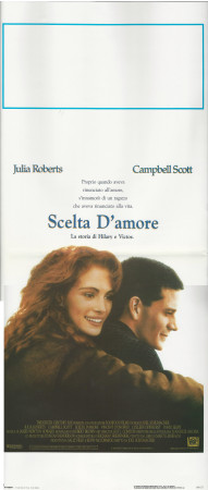 ND (1991) * Movie Playbill "Scelta d'amore - La storia di Hilary e Victor - Julia Roberts, Campbell Scott" Drama (B+)