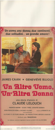1977 * Movie Playbill "Un Altro Uomo, un'Altra Donna - James Caan, Geneviève Bujold" Western (A-)