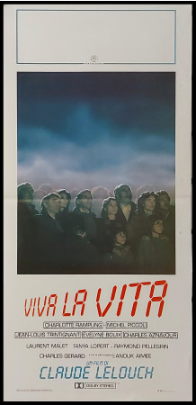 1984 * Movie Playbill "Viva La Vita - Jean-Louis Trintignant, Charlotte Rampling" Comedy (A-)