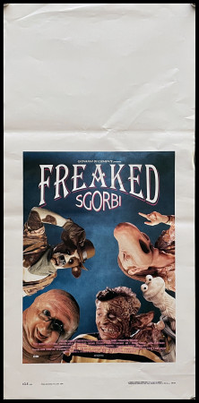 1993 * Movie Playbill "Freaked - Sgorbi - Brooke Shields, Keanu Reeves" Horror (A-)