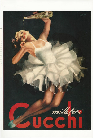 Advertising "Millefiori Cucchi - Gino Boccasile" Reproduction
