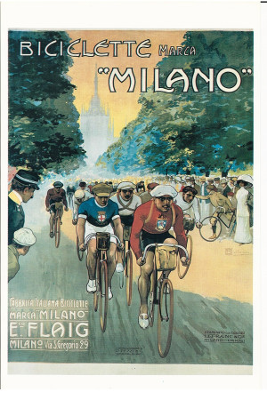 Advertising "Biciclette Marca Milano - Osvaldo Ballerio" Reproduction