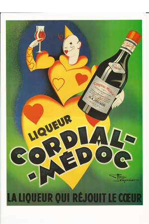 Advertising "Cordial Medoc, Liqueur - Henri LeMonnier" Reproduction